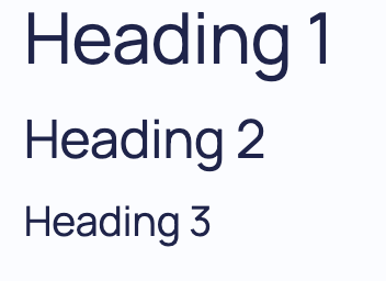Heading